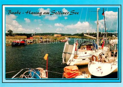 AK / Ansichtskarte Baabe_Ostseebad_Ruegen Having am Selliner See Ferienwohnungen in Moritzdorf Baabe_Ostseebad_Ruegen