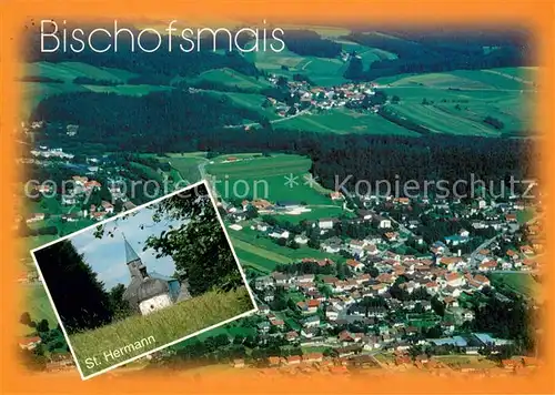 AK / Ansichtskarte Bischofsmais Fliegeraufnahme St Hermann Bischofsmais
