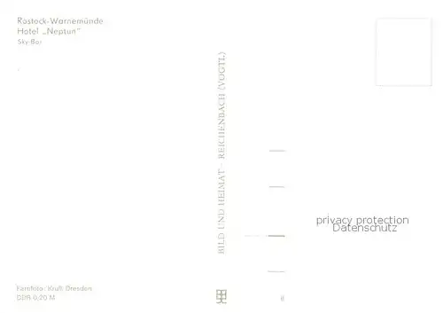 AK / Ansichtskarte Warnemuende_Ostseebad Hotel Neptun Sky Bar Warnemuende_Ostseebad