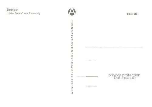 AK / Ansichtskarte Eisenach Hohe Sonne am Rennsteig 