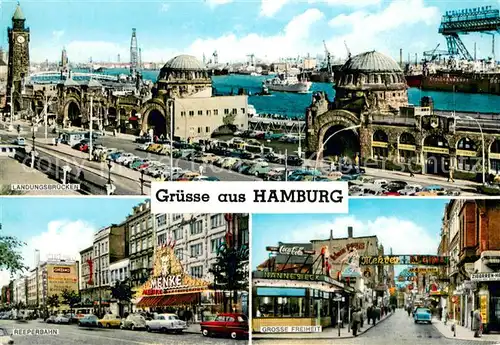 AK / Ansichtskarte Hamburg Landungsbruecken Reeperbahn Grosse Freiheit Hamburg