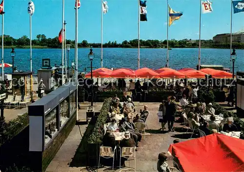 AK / Ansichtskarte Hamburg Peter Ahrweilers Rendezvous am Jungfernstieg Boulevard Cafe Hamburg