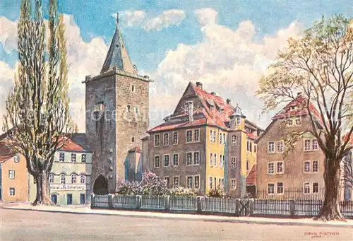 AK / Ansichtskarte Jena__Thueringen Johannisplatz und Johannistor um 1930 