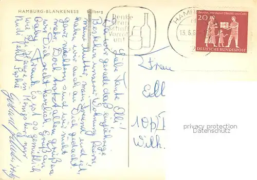 AK / Ansichtskarte Blankenese_Hamburg Suellberg 