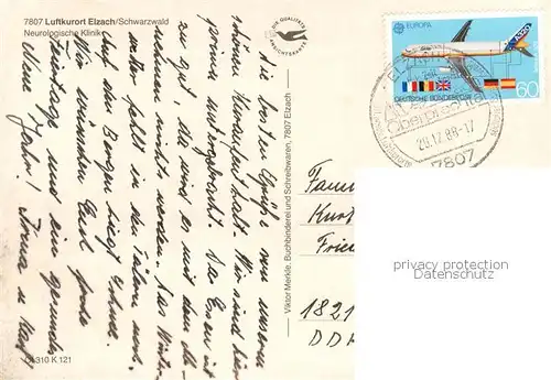 AK / Ansichtskarte Elzach Neurologische Klinik Elzach