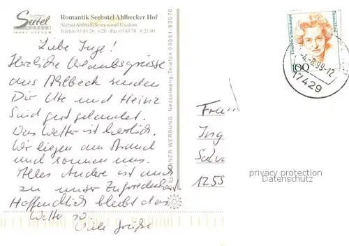 AK / Ansichtskarte Ahlbeck_Ostseebad Romantik Seehotel Gastraeume Bar Hallenbad Sauna Ahlbeck_Ostseebad