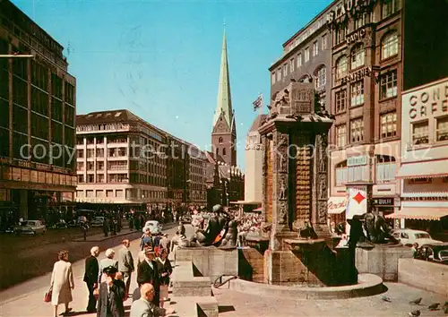 AK / Ansichtskarte Hamburg Moenckeberger Strasse Brunnen Hamburg