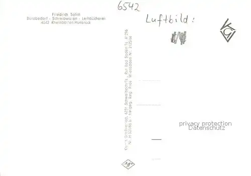 AK / Ansichtskarte Rheinboellen Fliegeraufnahme Rheinboellen