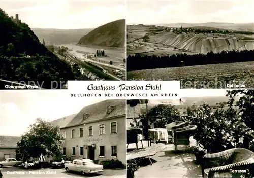 AK / Ansichtskarte Dellhofen Oberwesel Rhein Gasthaus Pension Stahl Dellhofen