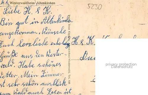 AK / Ansichtskarte Altenkirchen_Westerwald Westerwaldheim Teilansichten Altenkirchen_Westerwald