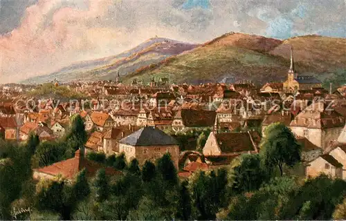 AK / Ansichtskarte Bensheim_Bergstrasse Gesamtansicht Bensheim_Bergstrasse