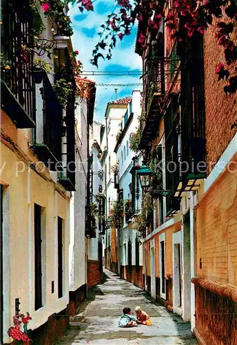 AK / Ansichtskarte Sevilla_Andalucia_ES Barrio de Santa Cruz Calle de la Pimiento 