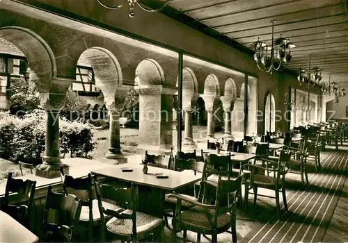AK / Ansichtskarte Feuchtwangen Cafe Am Kreuzgang Feuchtwangen