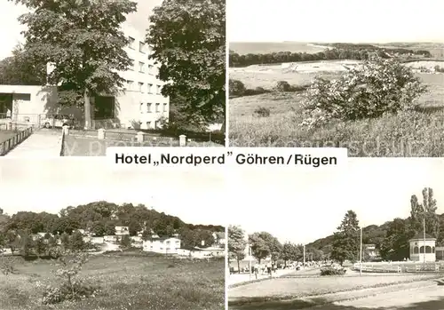 AK / Ansichtskarte Goehren_Ruegen Hotel Nordperd Panorama Teilansichten Goehren Ruegen