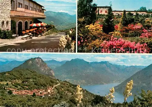 AK / Ansichtskarte Carona_Lago_di_Lugano Caffe Ristorante Bar San Grato Panorama 