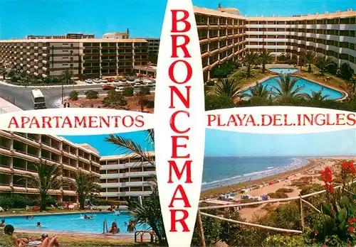 AK / Ansichtskarte Playa_del_Ingles_Gran_Canaria_ES Apartamentos Broncemar Strand 