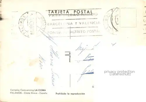 AK / Ansichtskarte Palamos Camping La Coma Pool Palamos
