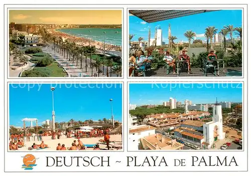 AK / Ansichtskarte Playa_de_Palma_Mallorca Promenade Strandpartien Playa_de_Palma_Mallorca
