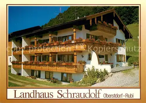 AK / Ansichtskarte Rubi_Oberstdorf Landhaus Schraudolf Rubi_Oberstdorf