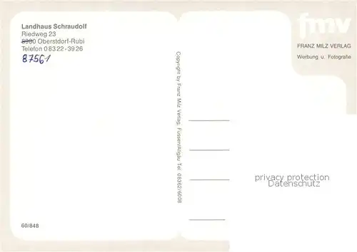 AK / Ansichtskarte Rubi_Oberstdorf Landhaus Schraudolf Rubi_Oberstdorf