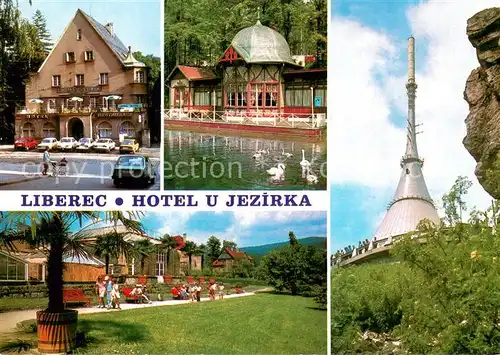 AK / Ansichtskarte Liberec_Reichenberg Hotel U Jezirka Rybarska basta Horsky hotel Jested Botanicka zahrada 