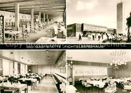 AK / Ansichtskarte Oberwiesenthal_Erzgebirge HO Gaststaette Fichtelberghaus Oberwiesenthal Erzgebirge