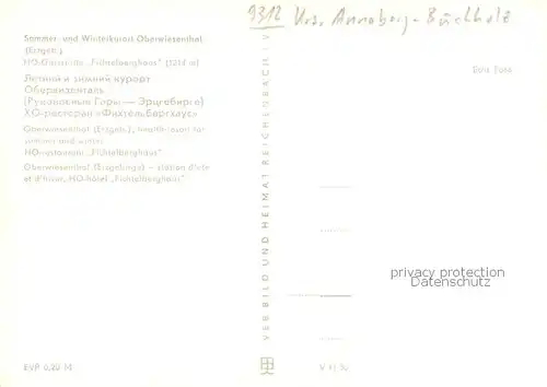 AK / Ansichtskarte Oberwiesenthal_Erzgebirge HO Gaststaette Fichtelberghaus Oberwiesenthal Erzgebirge