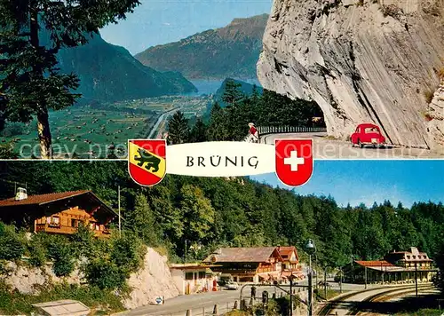 AK / Ansichtskarte Bruenig_BE Panorama Serpentine Passhoehe Bruenig_BE