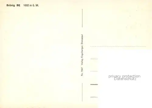 AK / Ansichtskarte Bruenig_BE Panorama Serpentine Passhoehe Bruenig_BE