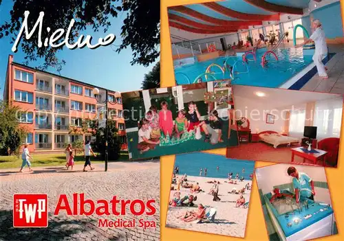 AK / Ansichtskarte Mielno_PL Albatros Medical SPA Hallenbad Spielzimmer Strand Med Anwendung 