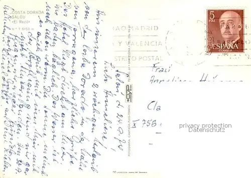 AK / Ansichtskarte Salou_ES El Reco Teilansichten Strand 