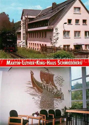 AK / Ansichtskarte Schmiedeberg _Dippoldiswalde Martin Luther King Haus Aufenthaltsraum Schmiedeberg 