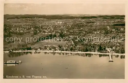 AK / Ansichtskarte Kressbronn_Bodensee Fliegeraufnahme Kressbronn Bodensee
