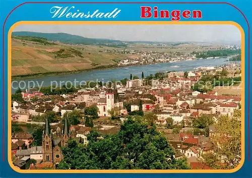 AK / Ansichtskarte Bingen_Rhein Panorama Weinstadt Bingen Rhein