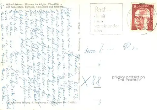 AK / Ansichtskarte Pfronten Hoehenluftkurort mit Allgaeuer Alpen Pfronten