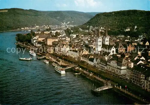 AK / Ansichtskarte Boppard_Rhein Stadtteil am Rheinufer Boppard Rhein