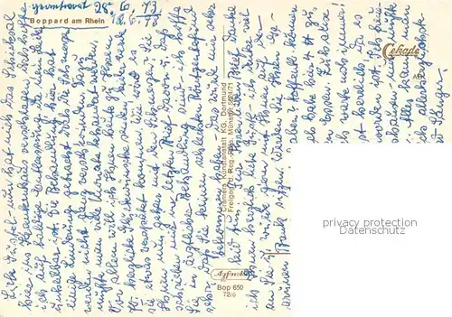 AK / Ansichtskarte Boppard_Rhein Stadtteil am Rheinufer Boppard Rhein