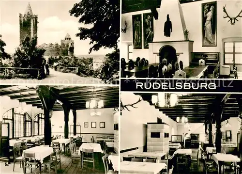 AK / Ansichtskarte Bad_Koesen Rudelsburg HO Gaststaette Rittersaal Restaurant Bad_Koesen