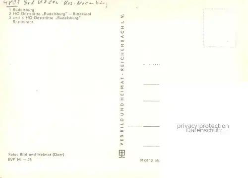 AK / Ansichtskarte Bad_Koesen Rudelsburg HO Gaststaette Rittersaal Restaurant Bad_Koesen