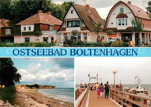 AK / Ansichtskarte Boltenhagen_Ostseebad Mittelpromenade Steilkueste in Redewisch Seebruecke Boltenhagen_Ostseebad