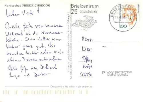 AK / Ansichtskarte Friedrichskoog_Nordseebad Windmuehle Fliegeraufnahme Friedrichskoog_Nordseebad