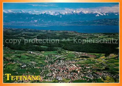 AK / Ansichtskarte Tettnang mit Blick zum Bodensee und Alpenkette Tettnang