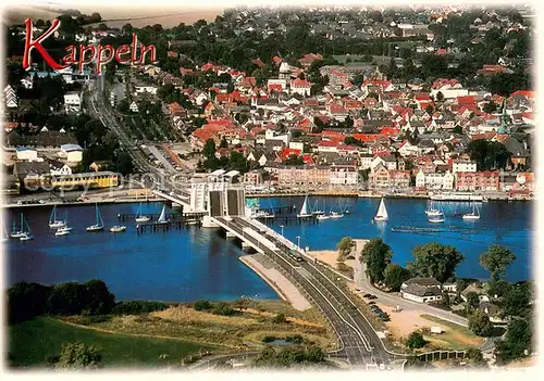 AK / Ansichtskarte Kappeln_Schlei Bruecke ueber die Schlei Zentrum Kappeln_Schlei