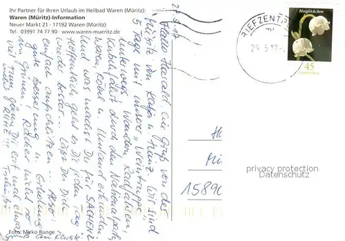 AK / Ansichtskarte Waren_Mueritz Heilbad Mecklenburger Seenplatte Waren Mueritz