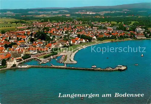 AK / Ansichtskarte Langenargen_Bodensee Ansicht mit neuer Uferpromenade Langenargen Bodensee