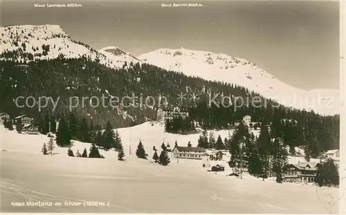 AK / Ansichtskarte Montana_VS Winterpanorama Montana_VS