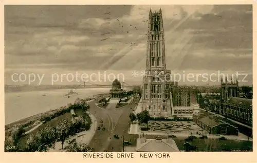AK / Ansichtskarte New_York_City Riverside Drive New_York_City