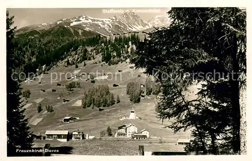AK / Ansichtskarte Frauenkirch_GR Panorama Frauenkirch GR