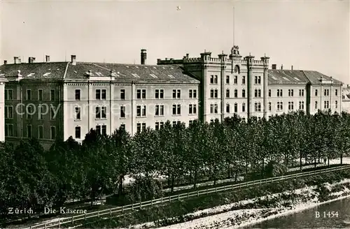 AK / Ansichtskarte Zuerich_ZH Die Kaserne Feldpost Zuerich_ZH
