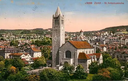 AK / Ansichtskarte Zuerich_ZH St Antoniuskirche Zuerich_ZH